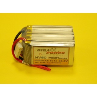 GigaPower - Batteria Lipo 22.2V 1300mAh 6Cell 60C