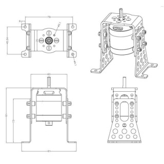 Hacker - Castello motore elettrico A30/40 -Allumin