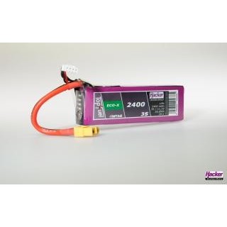 Hacker - Batteria TopFuel LiPo 20C ECO-X 2400mAh 3