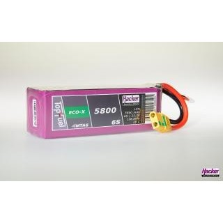 Hacker - Batteria TopFuel LiPo 25C-ECO-X 5800mAh 6