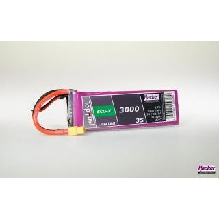 Hacker - Batteria TopFuel LiPo 20C ECO-X 3000mAh 3