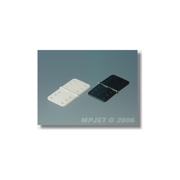 MP JET - Cerniere in nylon 16x32mm (12 pz)  Black