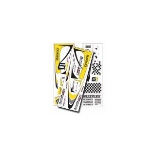 Multiplex - ACROMASTER PRO DECALS GIALLO/ARGENTO