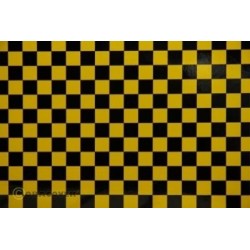 Oracover -  OraFUN4  Giallo/Nero scacchi 12,5x12,5