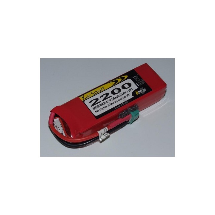 RCS - Batteria Lipo Xell-Sport 11.1V 2200MAH 3S 30