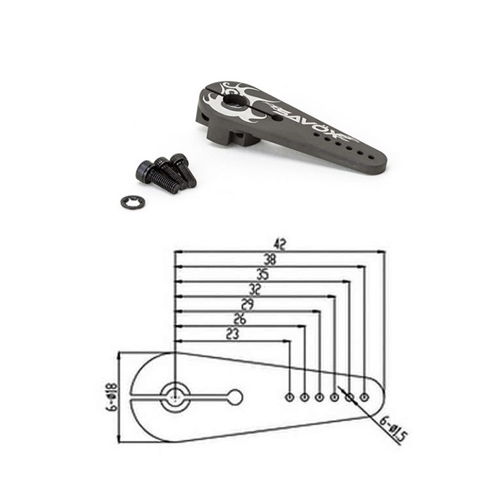 Savox - Squadretta per Srvocomandi Standard 25T  S