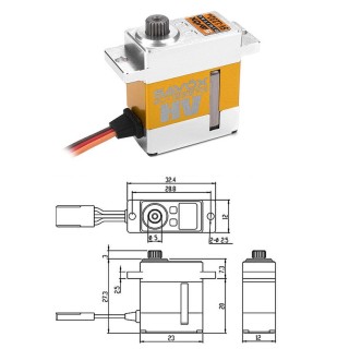 SAVOX - SV-1232MG HIGH VOLTAGE MICRO - ALUMINUM SE
