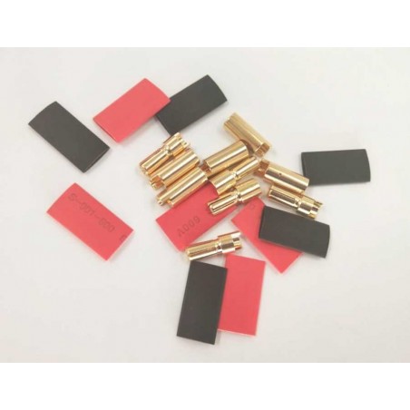 Spinotti dorati 5,5 mm (5 coppie con termoretraibi