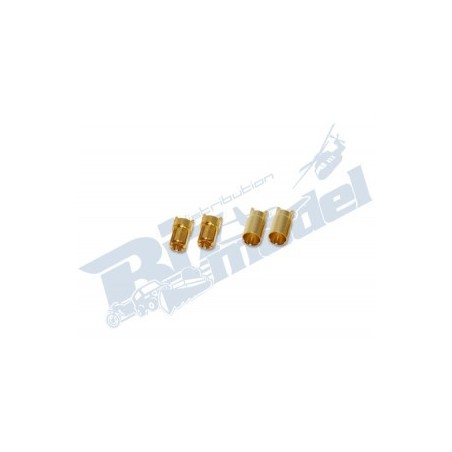 Spinotti dorati 6,0 mm (2 Coppie )