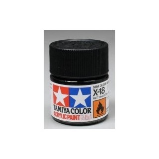 TAMIYA - MINI X-18 Semi Gloss Black