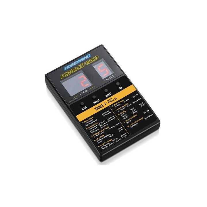 HobbyWing - Scheda di programmazione FlyFun V5 e P