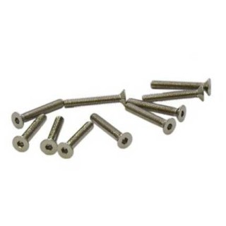Vite  brugola acciaio 2x10mm testa svasata (10pz)