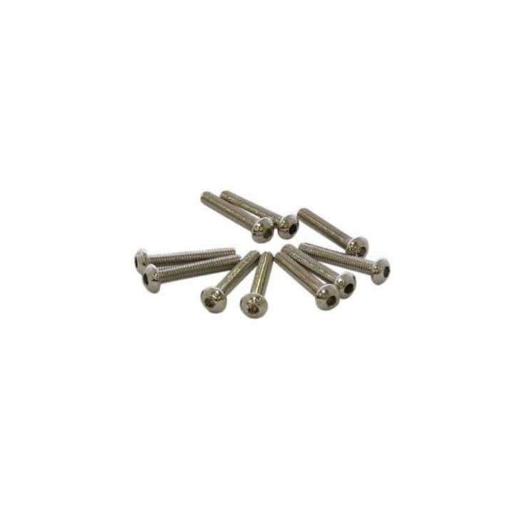 Vite  brugola acciaio 3x18mm testa Bombata (10pz)