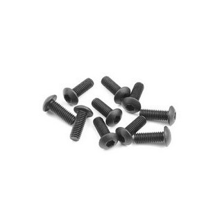 Vite  brugola acciaio 3x8mm testa Bombata (10pz)