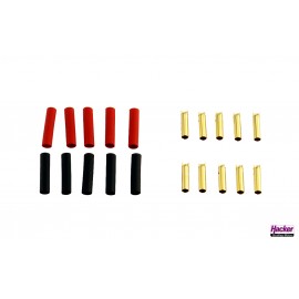 Spinotti dorati 4 mm  Femmina 10 PZ