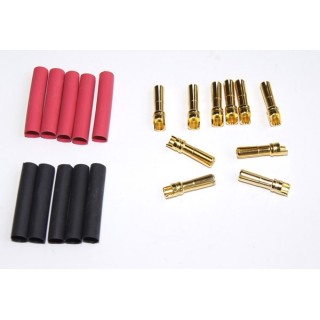 Spinotti dorati 4 mm  Maschio 10 pz