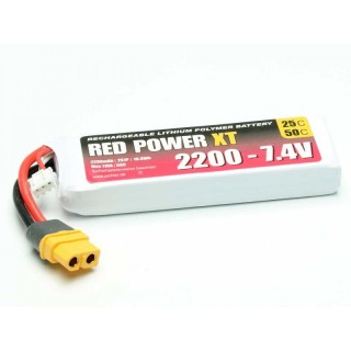 Red Power XT - Batteria LiPo 2200mAh  50C 2S - XT6