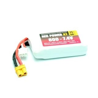 Red Power XT - Batteria LiPo 800mAh  50C 2S - XT30