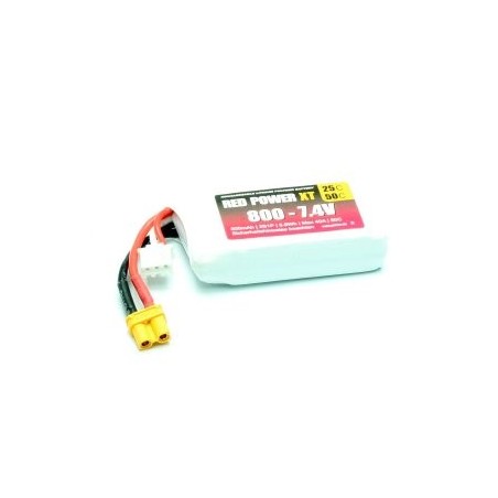 Red Power XT - Batteria LiPo 800mAh  50C 2S - XT30