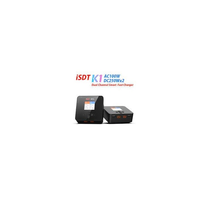 ISDT - caricabatteria  K1 Dual Charger AC 100W / D