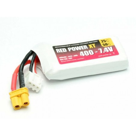 Red Power XT - Batteria LiPo 400mAh  50C 2S - XT30