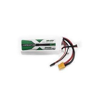 ManiaX - Batteria 2S-7.4V 2500mAh LiPo TX/Rx batte