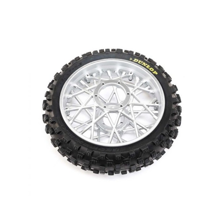 Losi - Ruota posteriore completa Dunlop MX53 Promo