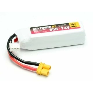 Red Power XT - Batteria LiPo 650mAh  50C 2S - XT30