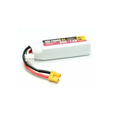 Red Power XT - Batteria LiPo 650mAh  50C 2S - XT30