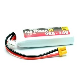 Red Power XT - Batteria LiPo 900mAh  50C 2S - XT30