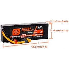 Spektrum - Batteria Li-Po 2S  7,4V 5000mAh 30C Sma