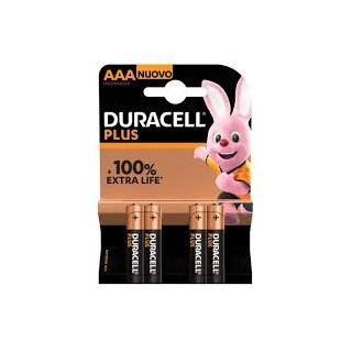 Batterie Akaline  AAA 4 pezzi ministilo DURACELL P