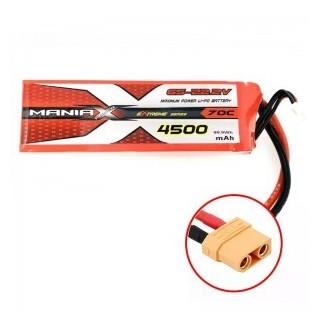 ManiaX - Batteria 22.2V 4500mah 70C 6S Lipo XT90
