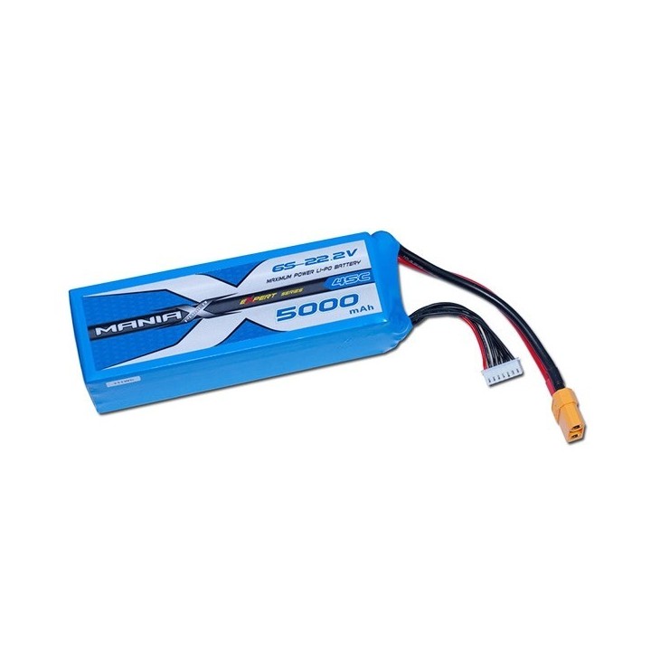 ManiaX - Batteria Power LiPo 6S 5000mAh 22.2V seri