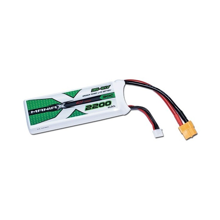 ManiaX - Batteria Power LiPo 3S 2200mAh 11.1V seri
