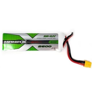 ManiaX - Batteria Power LiPo 3S 2600mAh 11.1V seri