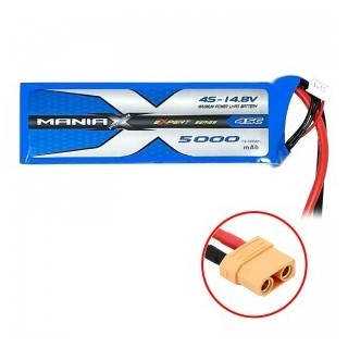 ManiaX - Batteria 14.8V 5000mAh 45C 4S Lipo XT90