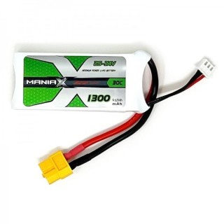 ManiaX - Batteria 11.1V 1300mAh 30C 3S Lipo XT60