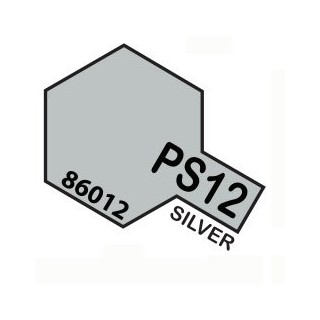 TAMIYA - PS12 - SPRAY x POLICARB. Silver