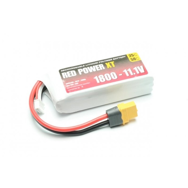 Red Power XT - Batteria LiPo 1800mAh  50C 3S - XT6