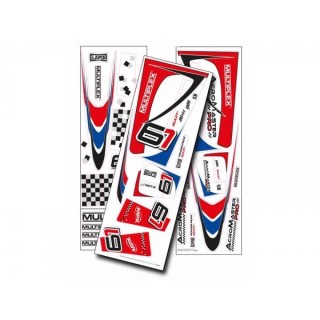 Multiplex - MPX Decal Acromaster Pro - Blu/Rosse (