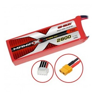 ManiaX - Batteria Lipo 6S 22.2V 2800mAh 70C XT60