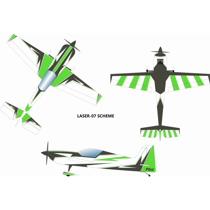 Pilot RC - Laser 1528 mm Green-Black