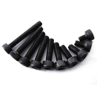 Vite a brugola acciaio 2x12mm (10 pz) 12.9 Nera