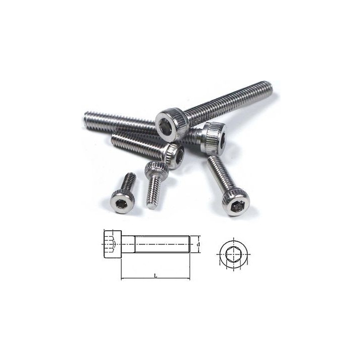 Vite a brugola acciaio Inossidabile 2x14mm  (30 pz