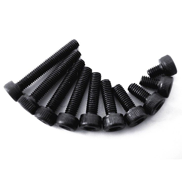 Vite a brugola acciaio 2x30mm (10 pz) 12.9 Nera