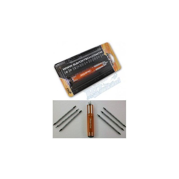 Cacciavite SAXST-1001 Savox Screw Driver 12 in 1 T