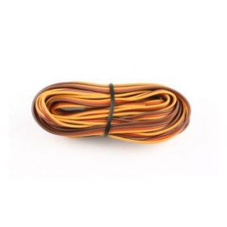 Cavo servi piatto PVC 22awg-0,35mmq (marrone/rosso