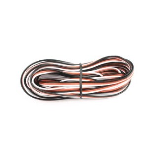 Cavo servi piatto PVC 22awg-0,35mmq (nero/rosso/bi