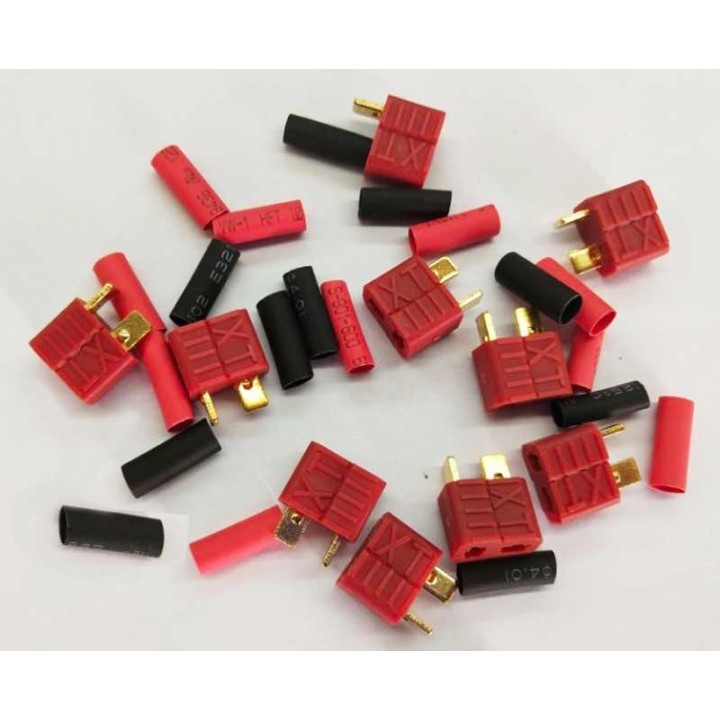 Connettore  Deans  Femmina x10 con termoretaibile